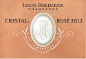 Label for Champagne Louis Roederer Cristal Rosé 2013