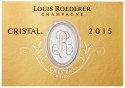 Label for Champagne Louis Roederer Cristal 2015