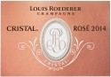Label for Champagne Louis Roederer Cristal Rosé 2014