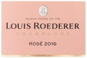 Label for Champagne Louis Roederer Rosé Vintage