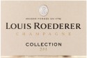 Label for Champagne Louis Roederer Collection 244