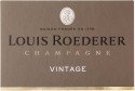 Label for Champagne Louis Roederer Vintage