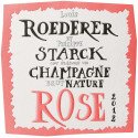 Label for Champagne Louis Roederer Brut Nature Rosé 2012