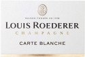 Label for Champagne Louis Roederer Carte Blanche Non-Vintage