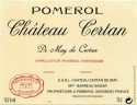 Label for Château Certan de May
