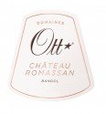 Label for Domaines Ott Château Romassan Bandol Rosé
