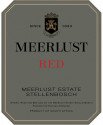 Label for Meerlust Estate Red