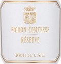Label for Château Pichon Comtesse Réserve de la Comtesse