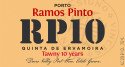 Label for Ramos Pinto Quinta de Ervamoira 10-Year Tawny Non-Vintage