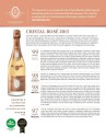 Sell Sheet for Champagne Louis Roederer Cristal Rosé 2013