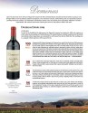 Sell Sheet for Dominus Estate Dominus 2019