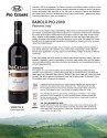 Sell Sheet for Pio Cesare Barolo DOCG 2018