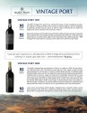 Sell Sheet for Ramos Pinto Vintage Port