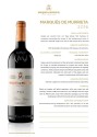Winery Tech Sheet for Marqués de Murrieta Rioja Reserva 2016